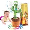 Dancing Talking Cactus Toy for Baby Boys Girls Toys, Adjustable Volume Dancing Cactus Toy Singing Mimicking Recording Repeating What You Say with LED English Sing Talking 15 Second Voice Recorder view 1