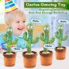 Dancing Talking Cactus Toy for Baby Boys Girls Toys, Adjustable Volume Dancing Cactus Toy Singing Mimicking Recording Repeating What You Say with LED English Sing Talking 15 Second Voice Recorder view 4