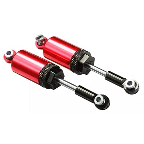 2PCS URUAV Upgraded Metal Shock Damper for Wltoys A959-B A949 A959 A969 A979 1/18 RC Car Parts (RED)