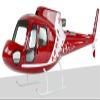 RC Helicopter Fuselage 600 Size AS350 Ecureuil Airzermatt Painting Fuselage Desinged for TREX 600 EFL/Pro view 1