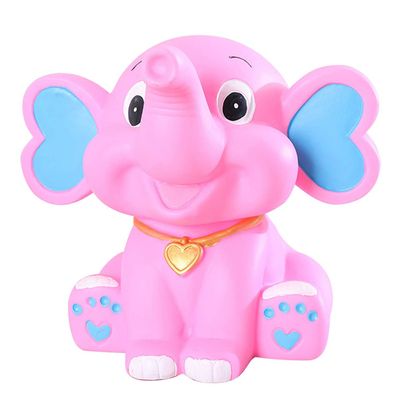 Animal Infant Piggy Banks for Girls Piggy Bank Girl Statue Decor Coins for Kids Elephant Home Decor Cartoon Saving Pot Child Desk Top Hat