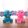 Animal Infant Piggy Banks for Girls Piggy Bank Girl Statue Decor Coins for Kids Elephant Home Decor Cartoon Saving Pot Child Desk Top Hat view 3