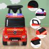 Costzon Ride On Push Car for Toddlers, Licensed Mercedes Benz Sliding Car w/Steering Wheel, Horn, Headlights, Under Seat Storage, Foot-to-Floor Riding Toy for Boys Girls 18-36 Months (Fire Truck, Red) view 2