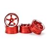 Keenso RC Wheel Hub, 4Pcs 1/10 Aluminum Alloy Wheel Hub Accessory RC Parts Fit for 94123 Touring Drift Car(red) Car Parts Model car Parts view 1