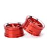 Keenso RC Wheel Hub, 4Pcs 1/10 Aluminum Alloy Wheel Hub Accessory RC Parts Fit for 94123 Touring Drift Car(red) Car Parts Model car Parts view 3