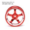 Keenso RC Wheel Hub, 4Pcs 1/10 Aluminum Alloy Wheel Hub Accessory RC Parts Fit for 94123 Touring Drift Car(red) Car Parts Model car Parts view 4