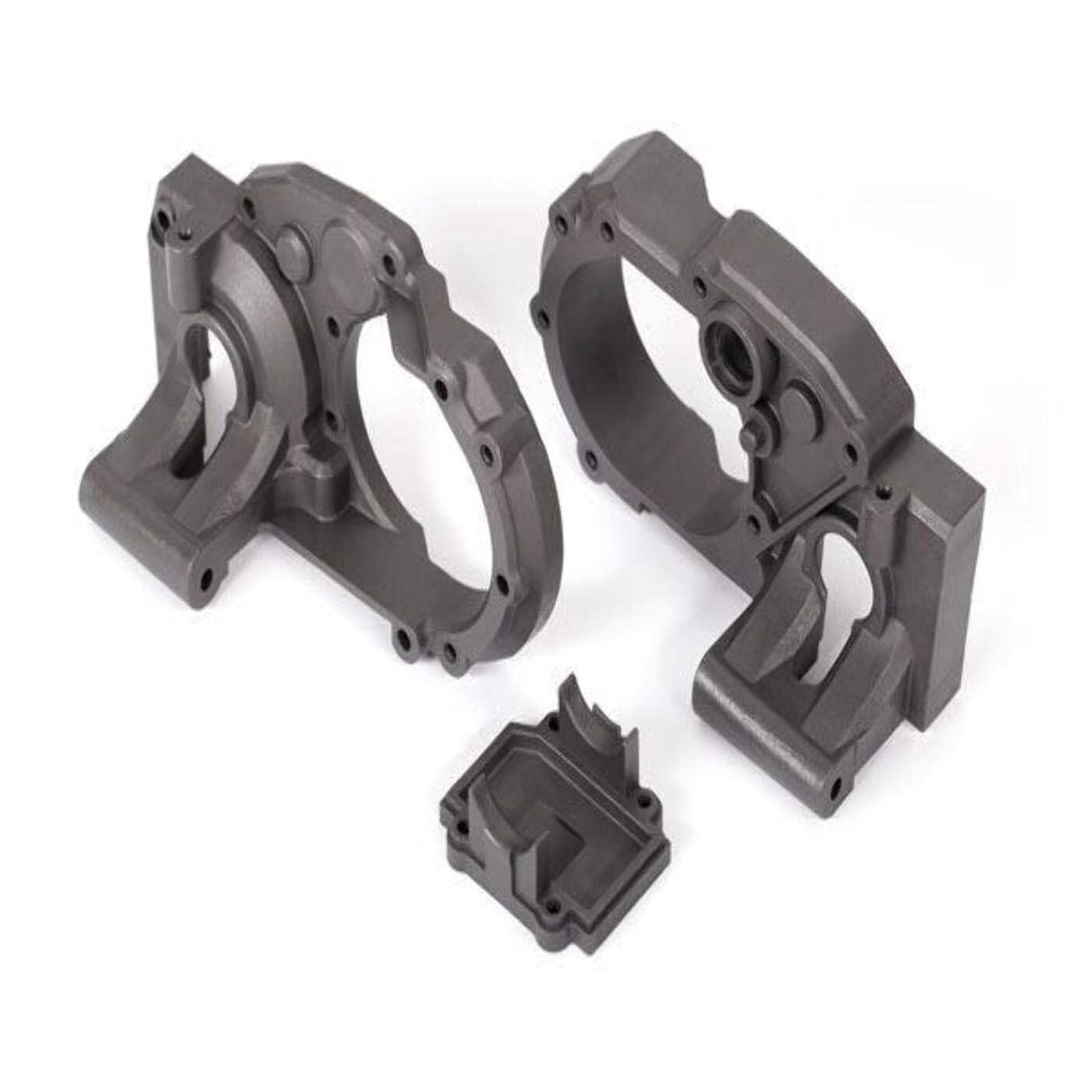 Traxxas 9493 Gearbox Halves, Left & Right/ Differential Cover (Charcoal Gray)