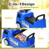 Costzon Ride On Push Car for Toddlers, Licensed Mercedes Benz Sliding Car w/Steering Wheel, Horn, Headlights, Under Seat Storage, Foot-to-Floor Riding Toy for Boy Girl 18-36 Months (Police Car, Blue) view 4