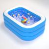 inflatable pool with Free Inflatable Pump,Family Full-Size Kiddie Pools, Inflatable Lounge Pool for Kiddie, Kids, Adult, Toddlers for Ages 3+,Outdoor, Garden, Backyard Swimming Pool. view 2