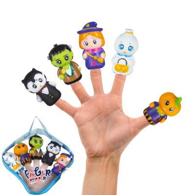 Finger Puppets for Kids, Tiny Hands Toys - Halloween & Party Favors for Age 3-6 Girls & Boys