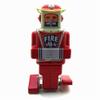 Charmgle Spring Firemen Robot Tin Toy Clockwork Wind-up Walking Robot Model Toys Adult Collection Party Favor Home Decoration view 2