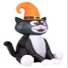Occasions 5' Inflatable Black CAT, 3.5 ft Tall, Multicolored view 1