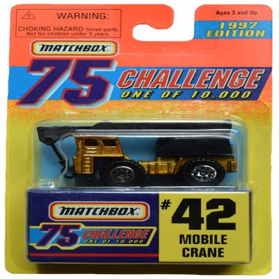 Matchbox Mobile Crane, 1997 Edition [Gold] 75 Challenge one of 10,000 #42