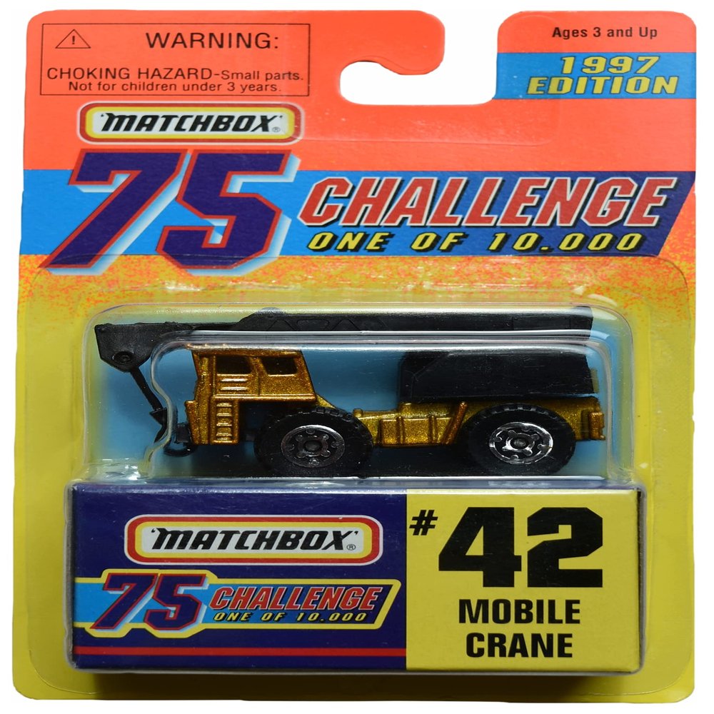 Matchbox Mobile Crane, 1997 Edition [Gold] 75 Challenge one of 10,000 #42