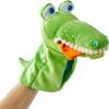 HABA Hand Puppet - Eat it Up Croco Interactive Puppet Show Toy with Belly Bag for Storytelling, Toddler Activities, Speech Therapy Toys and Pretend Play for 18 Months and up view 2