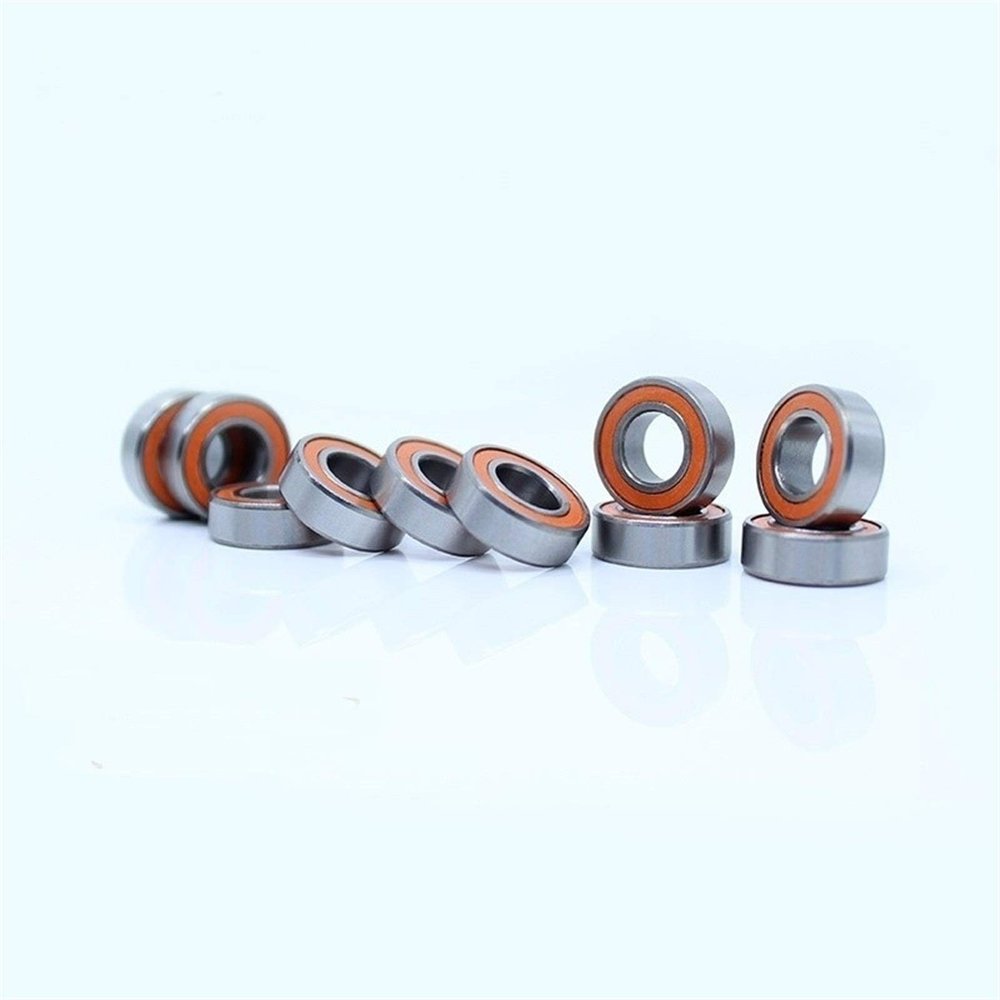 Durable Bearing MR125rs MR106rs MR126rs 686rs 696rs Ball Bearing ABEC-3 RC Car Trucks Racing Hobby Ball Bearings For 1/10 1/8 10PCS ( Color : Orange Sealed , Inner Diameter : MR126RS )