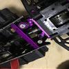 for HPI Savage 4.6 5.9 Flux X XL 85058 Aluminum Alloy Steering Assembly Servo Saver Purple view 2