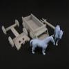 Hero's Hoard Horse & Wagon Cart Set 28mm Scale Fantasy Terrain Tile Decoration Model for RPG Tabletop Fantasy Games Dungeon's and Dragons 3D Printed view 2