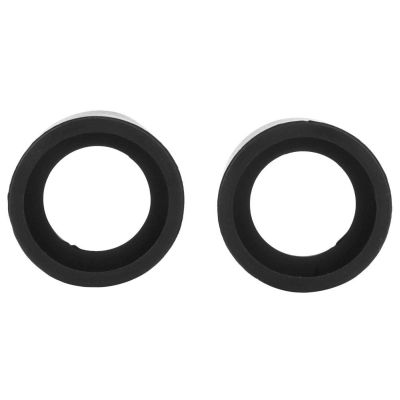 Miskall Eyepiece Shield, 2Pcs 36mm Stereo Microscope Guards, Flat & Oblique Angle, Black Rubber
