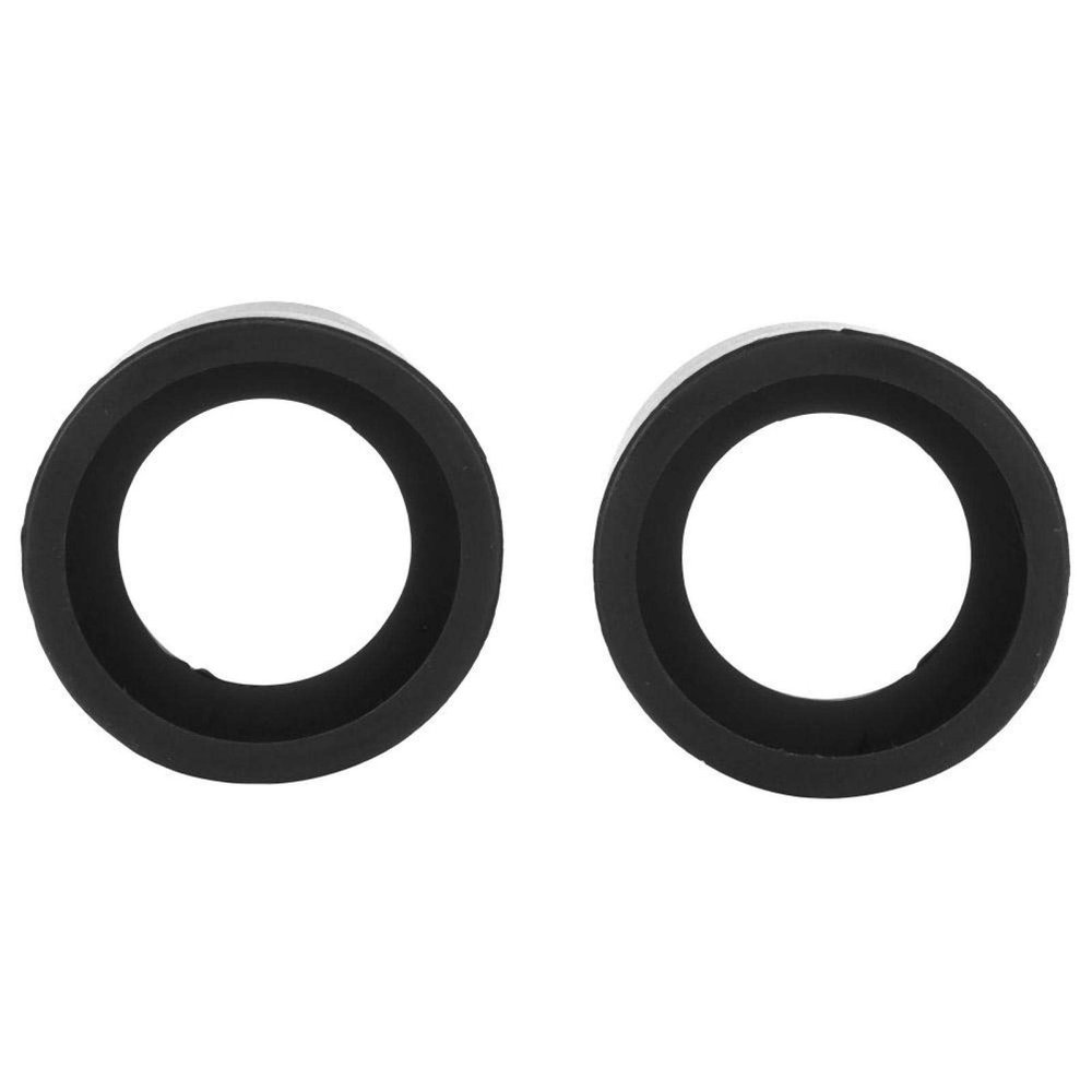Miskall Eyepiece Shield, 2Pcs 36mm Stereo Microscope Guards, Flat & Oblique Angle, Black Rubber