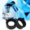Miskall Eyepiece Shield, 2Pcs 36mm Stereo Microscope Guards, Flat & Oblique Angle, Black Rubber view 3