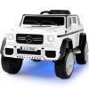 JOYLDIAS Kids Ride On Cars, Licensed Mercedes-Benz Maybach G650S, 12V7AH Battery Powered Toy Electric Car for Kids with 2.4G Remote Control, 2 Motors, 3 Speeds, Lock, Music, Horn, LED Lights, White view 1