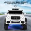 JOYLDIAS Kids Ride On Cars, Licensed Mercedes-Benz Maybach G650S, 12V7AH Battery Powered Toy Electric Car for Kids with 2.4G Remote Control, 2 Motors, 3 Speeds, Lock, Music, Horn, LED Lights, White view 2