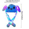 umbresen Bunny Hat Ear Moving Jumping Rabbit Hat Funny Cute Plush Animal Cap with Paws for Kids Women Girl Party Christmas Holiday Birthday Dress up Cosplay Costume Gift (LED Blue) view 2