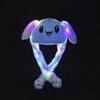 umbresen Bunny Hat Ear Moving Jumping Rabbit Hat Funny Cute Plush Animal Cap with Paws for Kids Women Girl Party Christmas Holiday Birthday Dress up Cosplay Costume Gift (LED Blue) view 3