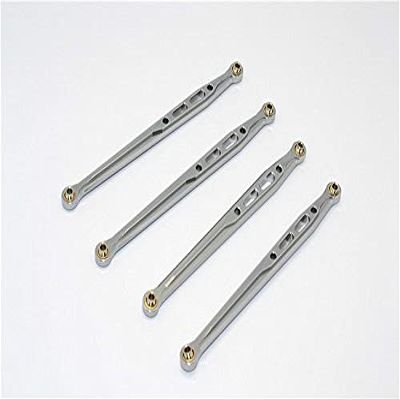 Aluminum Rear Chassis Links Parts Tree -4PCS Set Grey for Axial SCX10