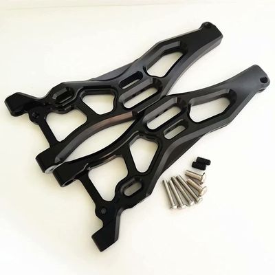 Aluminum Front Lower Suspension Arms Black for Arrma 1/8 Kraton Outcast Talion Notorious 6S AR330219