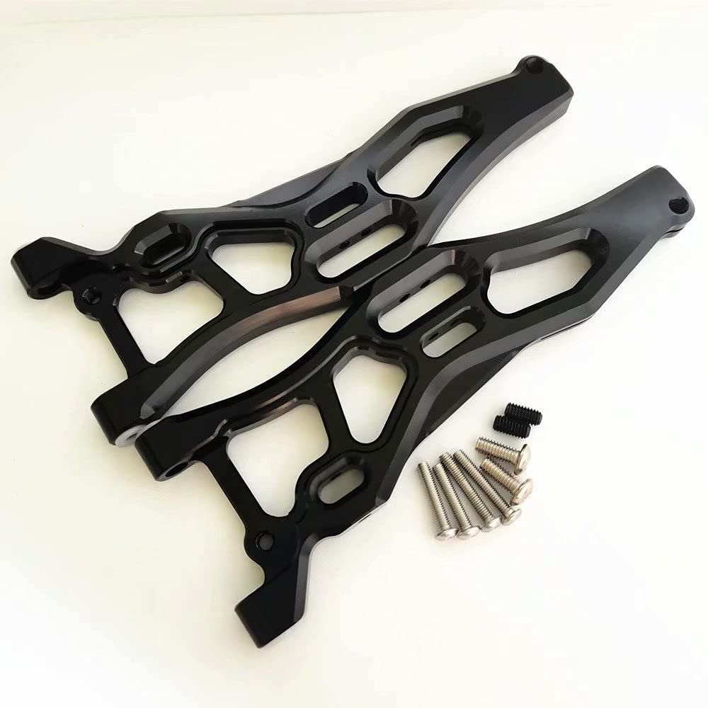 Aluminum Front Lower Suspension Arms Black for Arrma 1/8 Kraton Outcast Talion Notorious 6S AR330219