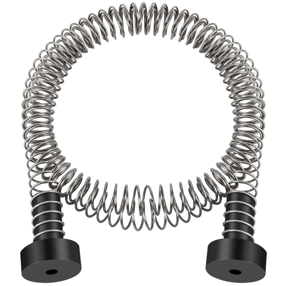NTR Zipline Spring Brake Extra Long 6.6FT, Kids Backyard Heavy Duty Zip Line Brake System/Stop/Stopper, High-Strength Compression Stainless Steel Spring, Ziplines Parts for up to 3/8 Inch Cable