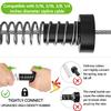 NTR Zipline Spring Brake Extra Long 6.6FT, Kids Backyard Heavy Duty Zip Line Brake System/Stop/Stopper, High-Strength Compression Stainless Steel Spring, Ziplines Parts for up to 3/8 Inch Cable view 4