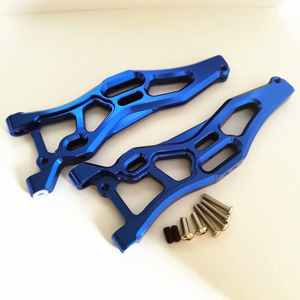 Aluminum Front Lower Suspension Arms Blue for Arrma 1/8 Kraton Outcast Talion Notorious 6S AR330219