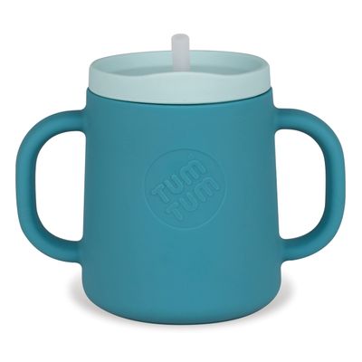 TUM TUM 3 way Baby Trainer Cup, Designed with Feeding Specialist, 180ml (Blue)