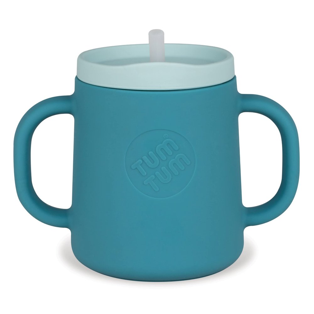TUM TUM 3 way Baby Trainer Cup, Designed with Feeding Specialist, 180ml (Blue)