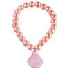 amscan Mermaid Beaded Bracelet Party Favor- 7/16" x 3 1/2" | Pink | Pack of 4 view 1