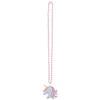 Amscan Enchanted Unicorn Necklace - 8 1/2" (Pack of 1)- Stunning Pink Plastic Necklace with Pendant - Perfect Magical Accessory for Kids & Unicorn Lovers view 1