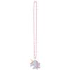 Amscan Enchanted Unicorn Necklace - 8 1/2" (Pack of 1)- Stunning Pink Plastic Necklace with Pendant - Perfect Magical Accessory for Kids & Unicorn Lovers view 2