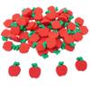 4Es Novelty 144 Pcs Mini Apple Erasers - Back to School Gifts for Students, Mini Erasers for Kids Bulk Classroom, Apple Manipulatives for Kids, Teacher Rewards, Classroom Supplies and Prizes view 1