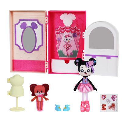 SWEET SEAMS 6" Soft Rag Doll Deluxe Pack 1pc Toy | Minnie Mouse & Fifi Ballet Studio
