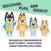 Bluey New Expressions Figurine Toys Pack of 4, Robust Articulated Character Toys with Family Member Figurines, Small Action Figures for Kids Ages 3+ view 3