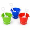 The Dreidel Company Beach Day Playsets 3-Pack 5.5" Sand Bucket Play Set Box Includes, 1 Pail, 1 Shovel Toy for Boys and Girls Birthday Party Favor view 1