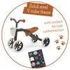 Chillafish Quadie Basket Stable 4-Wheel Grow-with-me Ride-on with Basket in The Front and Adjustable seat Height, for Kids 1-3 Year, Black view 3