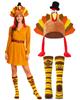 Asekonc 2 Pack Thanksgiving Turkey Hat and Turkey Trot Socks for Thanksgiving Holiday Costume Decorations Party Favor Supplies view 1