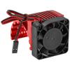 Vgoohobby Universal 42mm Aluminum Heat Sink Heatsink with 5V Cooling Fan for 1/8 RC Car 4068 4076 4274 7282 1515 Brushless Engine Motor (Red) view 1