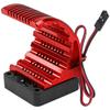 Vgoohobby Universal 42mm Aluminum Heat Sink Heatsink with 5V Cooling Fan for 1/8 RC Car 4068 4076 4274 7282 1515 Brushless Engine Motor (Red) view 2