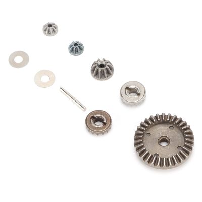 1/16 Scale RC Differential Gears, Durable Metal Construction RC Pinion Gear Set with Drive Gear for RC Hobbyists, Racing and Off-Road Adventures