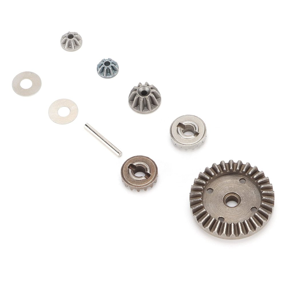 1/16 Scale RC Differential Gears, Durable Metal Construction RC Pinion Gear Set with Drive Gear for RC Hobbyists, Racing and Off-Road Adventures